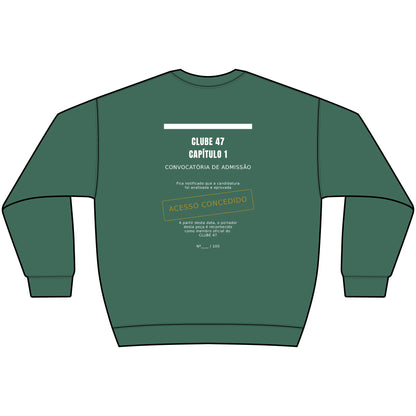 Sweatshirt — Clube 47 'Acesso Concedido' Green