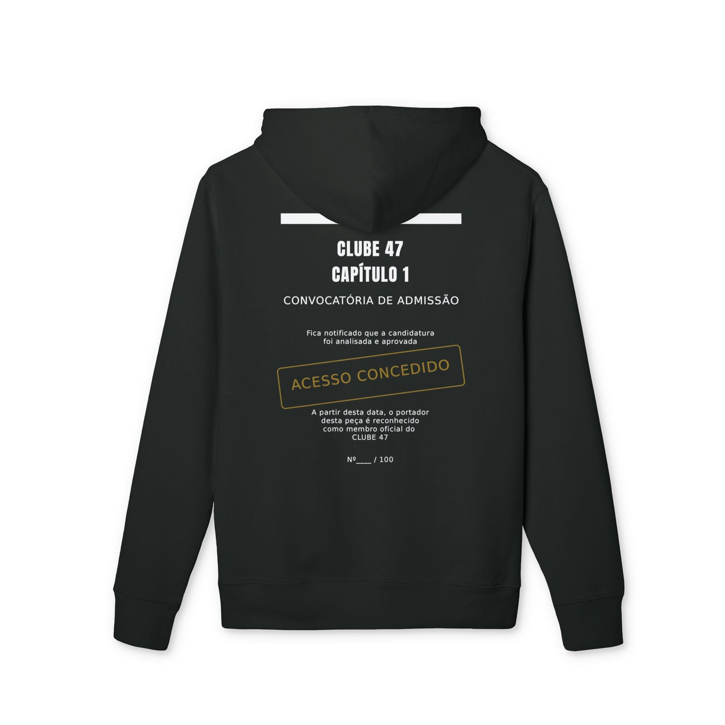 Hoodie — Clube 47 'Acesso Concedido' Black